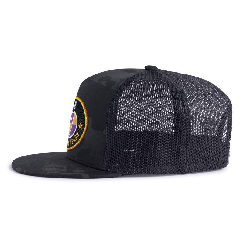 SAE OVAL EMBLEM 5-Panel Flat Black Camo - Tailgate Hats