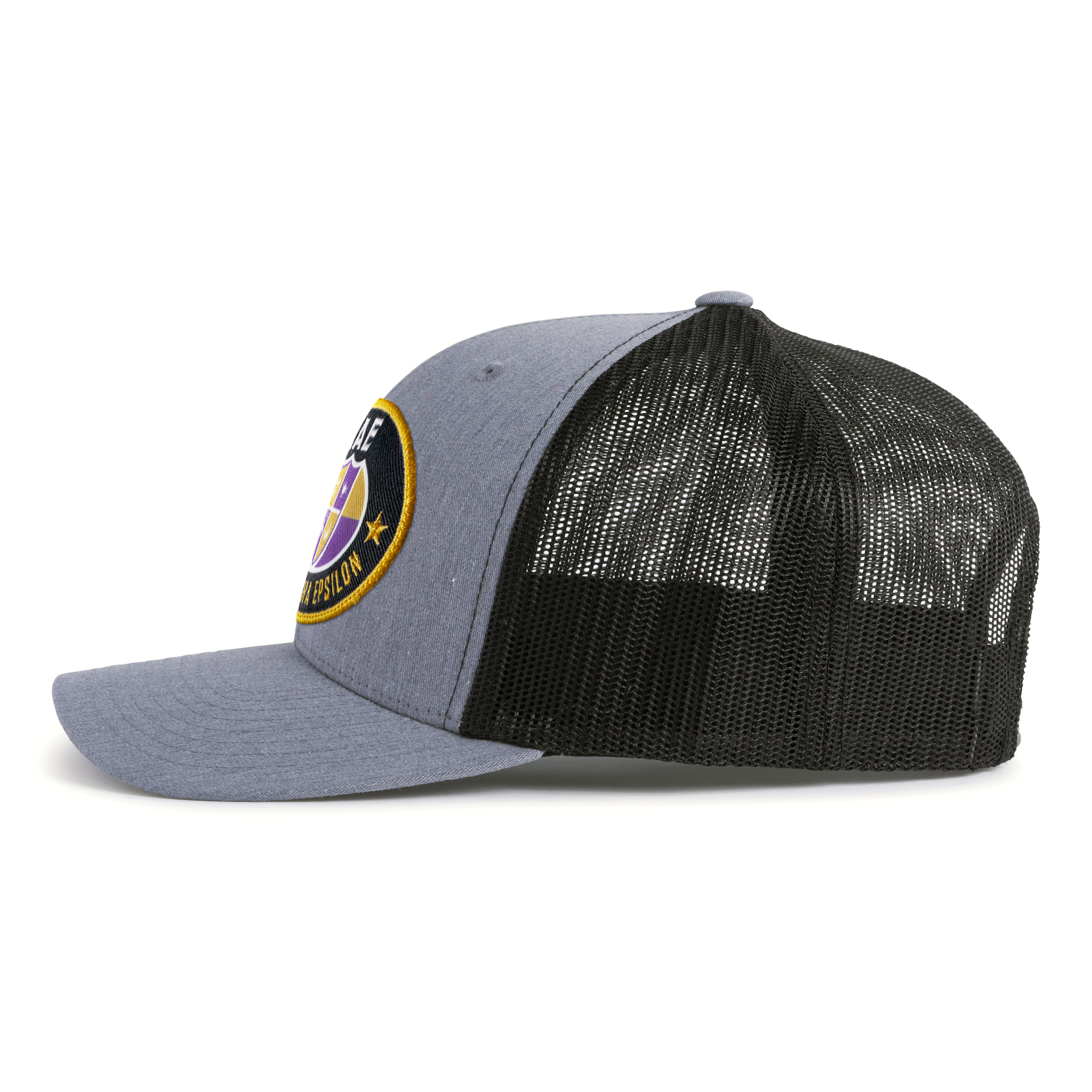 SAE OVAL EMBLEM 6-Panel Curved Grey/Black - Tailgate Hats