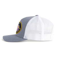 SAE OVAL EMBLEM 5-Panel Curved Grey/White - Tailgate Hats