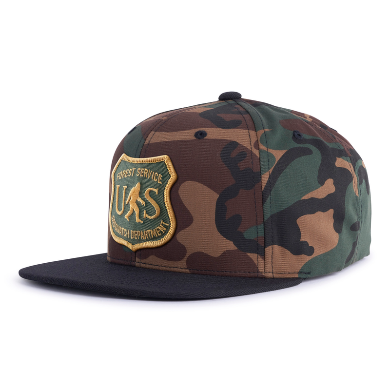 SASQUATCH 6-Panel Flat Camo Hat