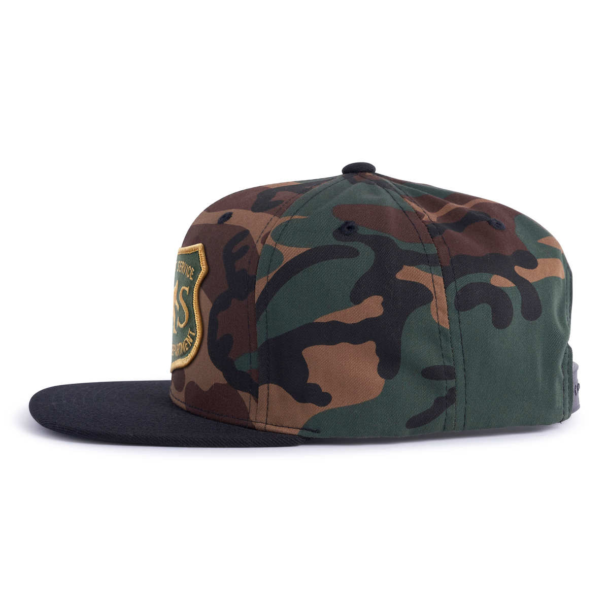 SASQUATCH 6-Panel Flat Camo Hat Brown