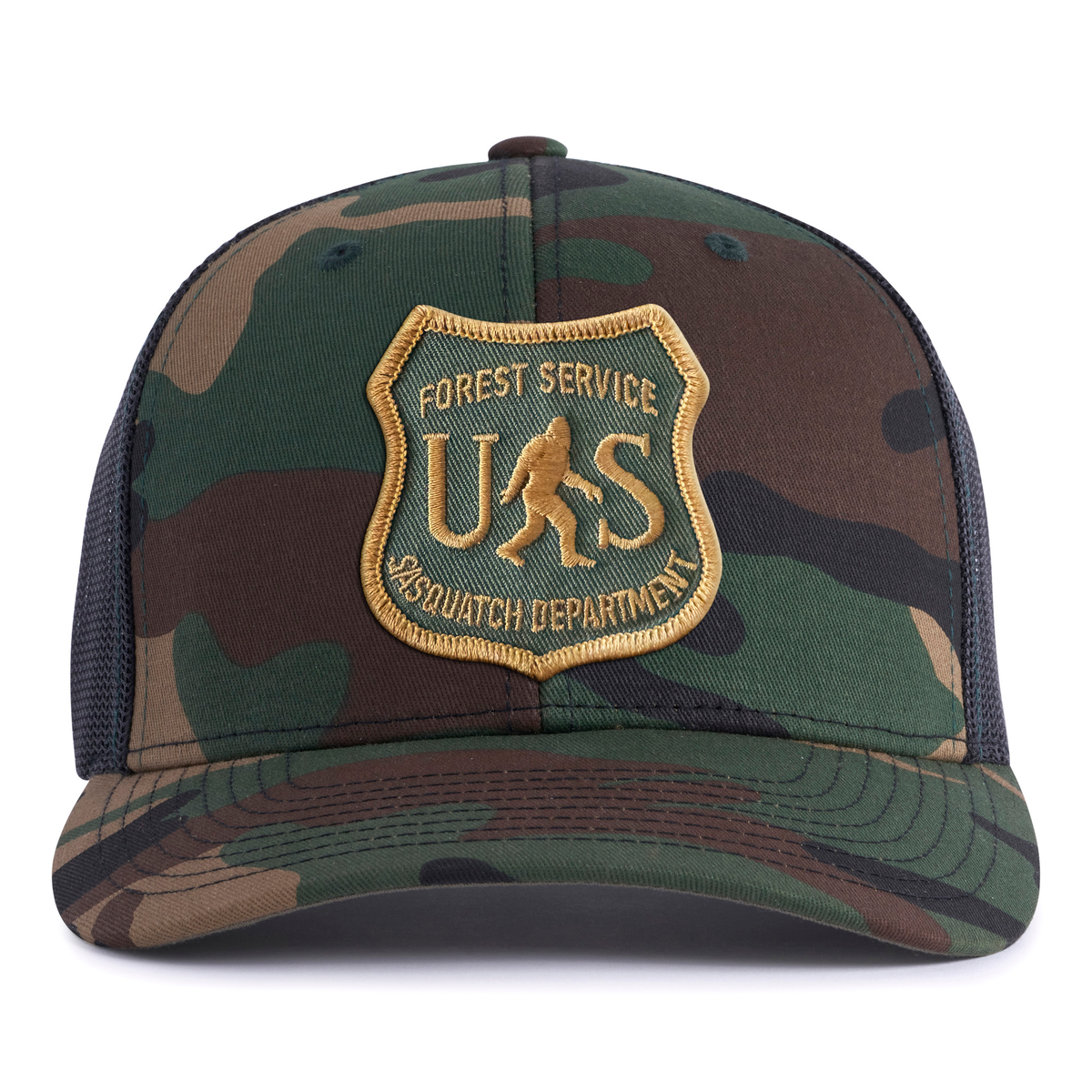 SASQUATCH 6-Panel Curved Camo Hat