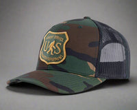 SASQUATCH 6-Panel Curved Camo Hat