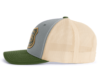 SASQUATCH 6-Panel Curved Snapback, Richardson 112 Grey