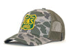 SASQUATCH 5-Panel Curved Camo Hat, Richardson 112 Green