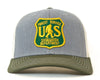 SASQUATCH 6-Panel Curved Snapback, Richardson 112 Grey
