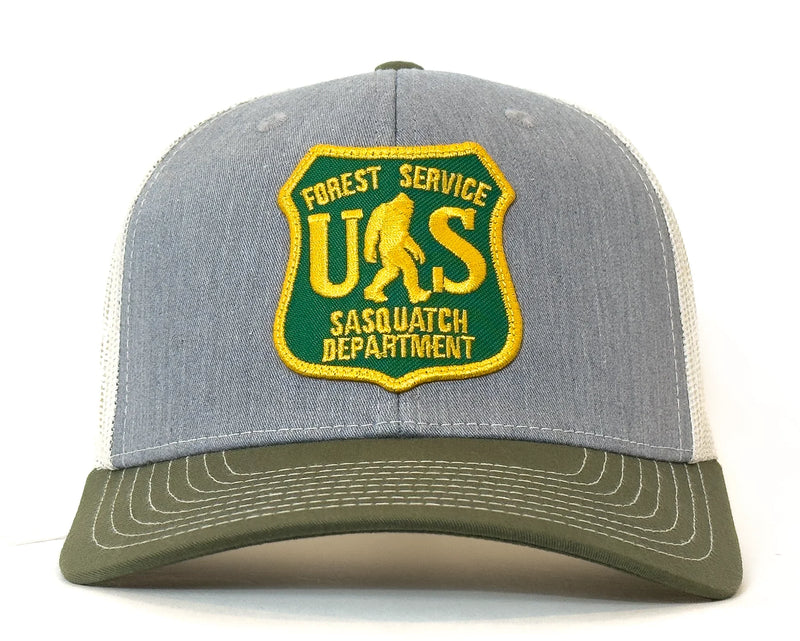 SASQUATCH 6-Panel Curved Snapback, Richardson 112 Grey