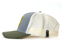 SASQUATCH 6-Panel Curved Snapback, Richardson 112 Grey