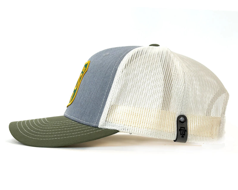 SASQUATCH 6-Panel Curved Snapback, Richardson 112 Grey
