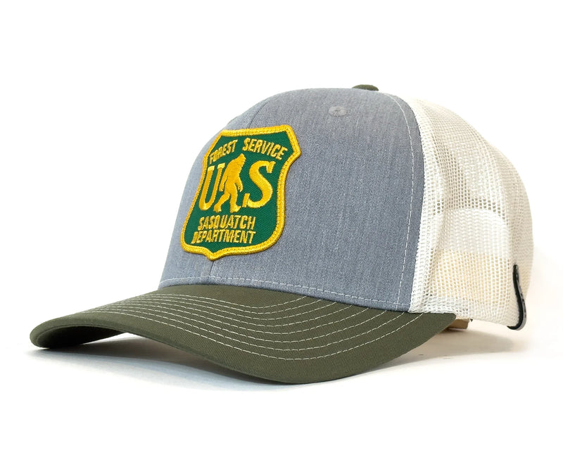 SASQUATCH 6-Panel Curved Snapback, Richardson 112 Grey