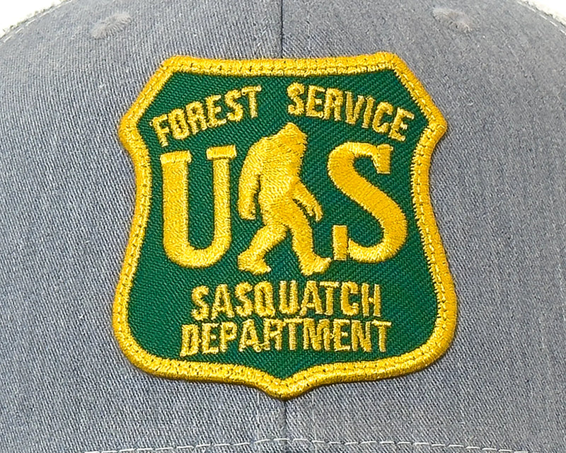 SASQUATCH 6-Panel Curved Snapback, Richardson 112 Grey
