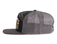 SHENANDOAH 7-Panel Flat Camo Hat, Richardson 168 Black