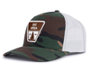 SKI AREA 6-Panel Curved Camo Hat Green