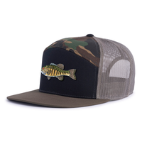 SMALLMOUTH BASS 7-Panel Flat Camo Hat