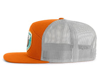 SMOKEY BEAR 7-Panel Flat Snapback, Richardson 168 Orange