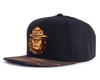 SQUATCHY 6-Panel Flat Camo Hat Black