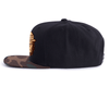 SQUATCHY 6-Panel Flat Camo Hat Black