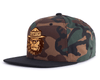 SQUATCHY 6-Panel Flat Camo Hat Green