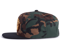 SQUATCHY 6-Panel Flat Camo Hat Green