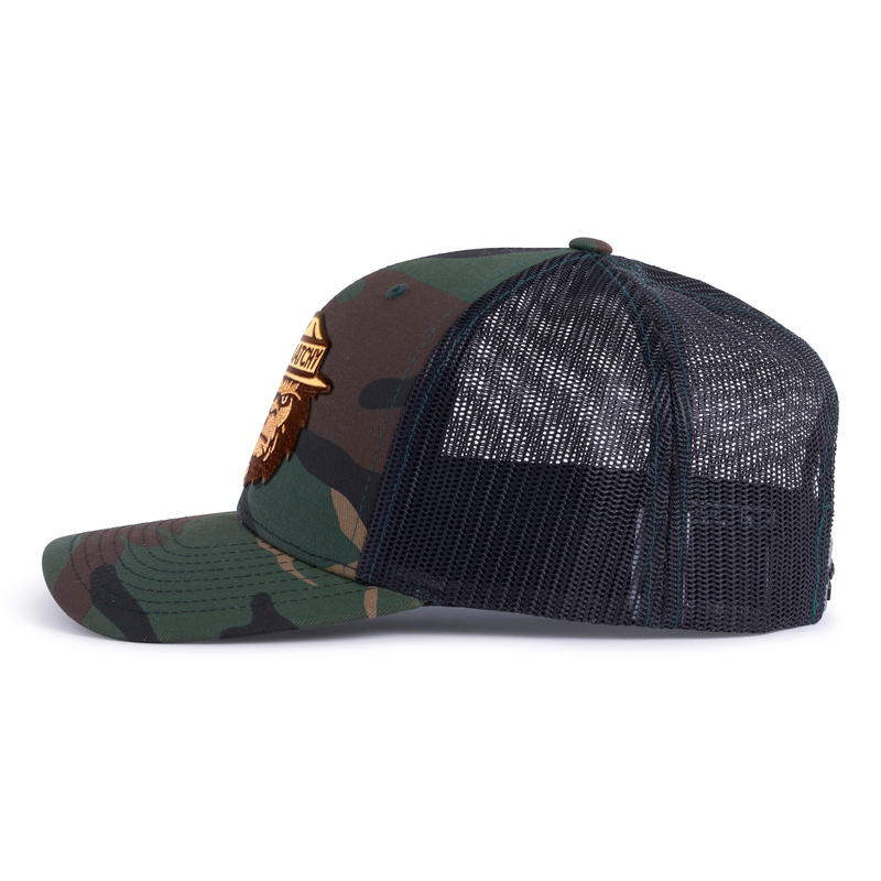 SQUATCHY 6-Panel Curved Camo Hat