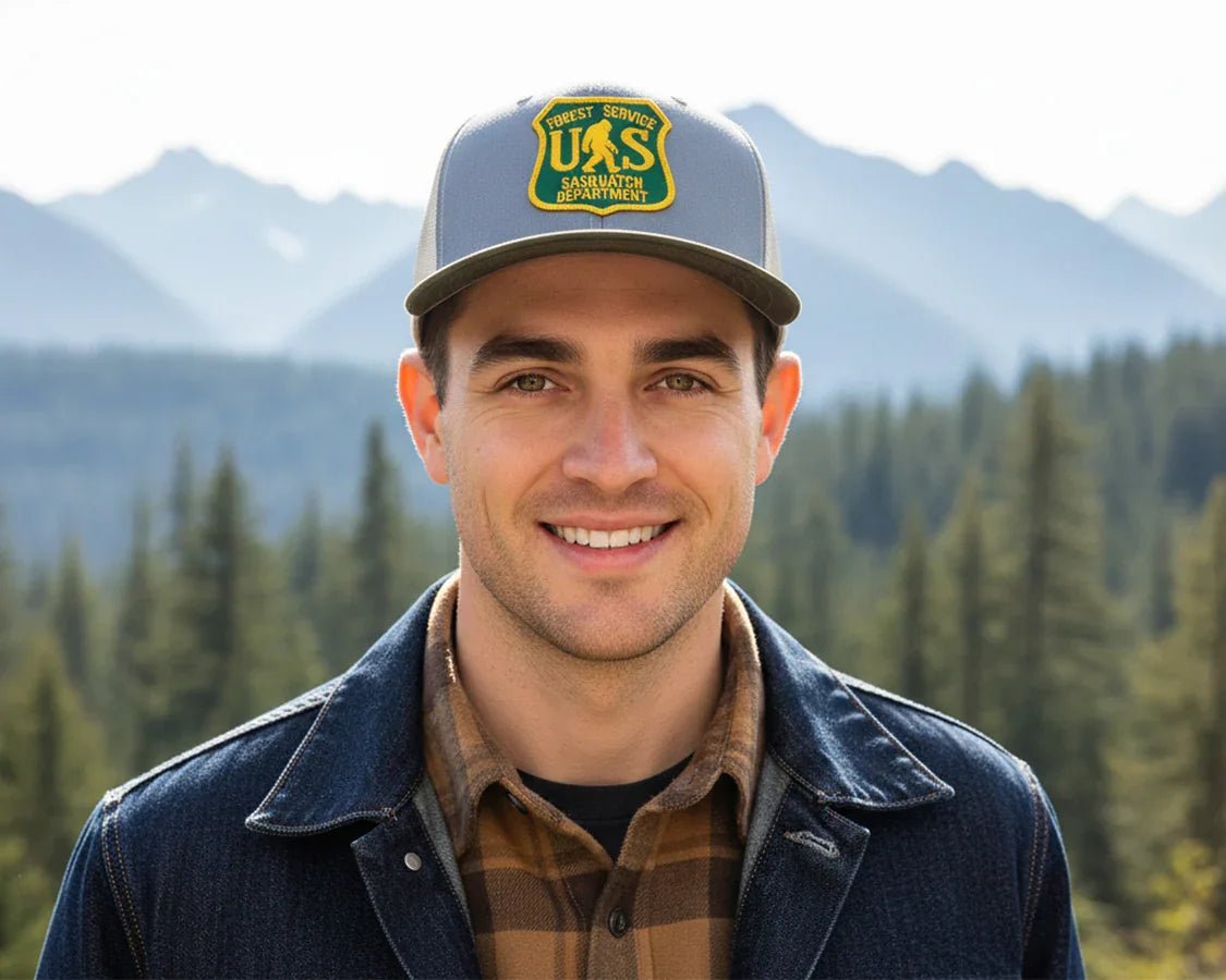 SASQUATCH 6 - Panel Curved Snapback, Richardson 112 Grey - Tailgate Hats