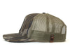 BIGFOOT 5-Panel Curved Camo Hat, Richardson 112 Mossy Oak Bottomland