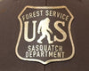SASQUATCH 6-Panel Curved Snapback, Richardson 112 Brown