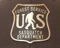 SASQUATCH 6-Panel Curved Snapback, Richardson 112 Brown