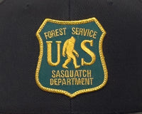 SASQUATCH 6-Panel Flat Camo Hat Black