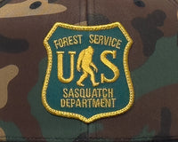 SASQUATCH 6-Panel Flat Camo Hat Brown