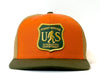 SASQUATCH 6-Panel Flat Snapback Orange Gold