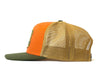 SASQUATCH 6-Panel Flat Snapback Orange Gold