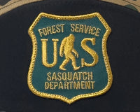 SASQUATCH 7-Panel Flat Bill Camo Snapback, Richardson 168 Black