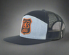 SASQUATCH 7-Panel Flat Bill Snapback, Richardson 168 Black