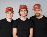 BIG FOOT WALKING 7-Panel Flat Snapback, Richardson 168 Orange