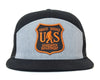 SASQUATCH 7-Panel Flat Bill Snapback, Richardson 168 Black