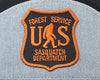 SASQUATCH 7-Panel Flat Bill Snapback, Richardson 168 Black