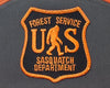 SASQUATCH 7-Panel Flat Bill Snapback, Richardson 168 Orange