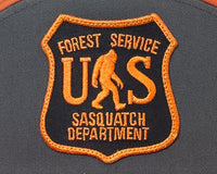 SASQUATCH 7-Panel Flat Bill Snapback, Richardson 168 Orange