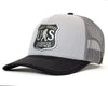 SASQUATCH 6-Panel Curved Snapback, Richardson 112 Silver