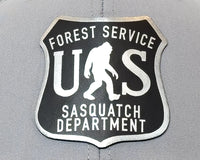 SASQUATCH 6-Panel Curved Snapback, Richardson 112 Silver