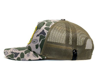 SASQUATCH 5-Panel Curved Camo Hat, Richardson 112 Green