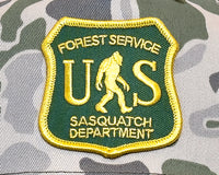 SASQUATCH 5-Panel Curved Camo Hat, Richardson 112 Green