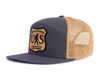 SASQUATCH WOOD 7-Panel Flat Bill Trucker, Richardson 168 Grey