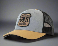 SASQUATCH WOOD 6-Panel Curved Snapback Grey Black