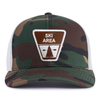 SKI AREA 6-Panel Curved Camo Hat