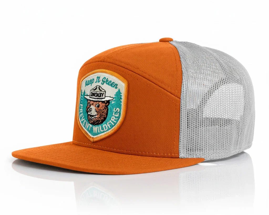 Smokey Bear® Orange Trucker Hat – Richardson 168 | Tailgate Hats