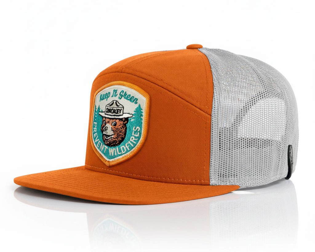 Smokey Bear® Orange Trucker – Richardson 168 - Tailgate Hats