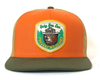 SMOKEY BEAR 6-Panel Flat Snapback Orange Gold