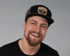 SMOKEY BEAR 7-Panel Flat Camo Hat, Richardson 168 Black